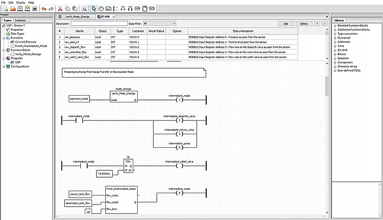 screenshot of OpenPLC software